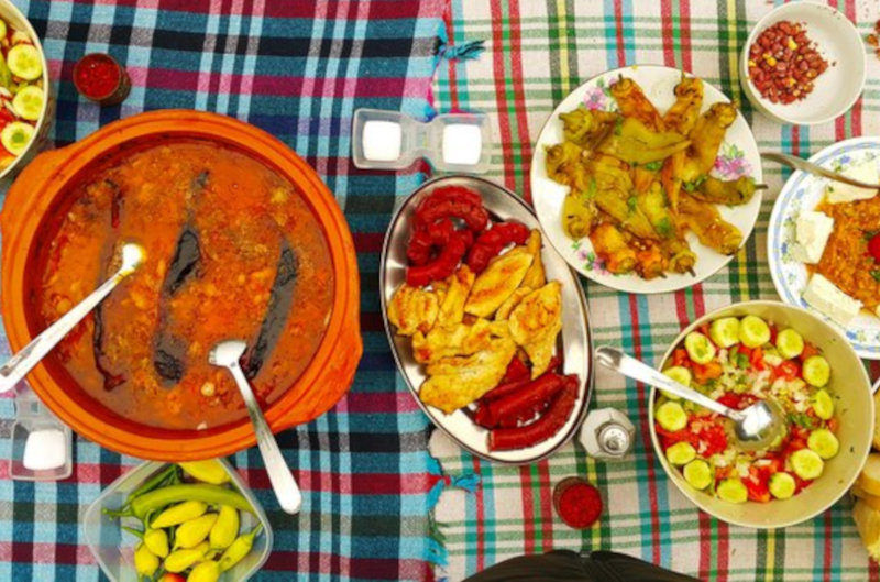 Traditional Macedonian food and meze